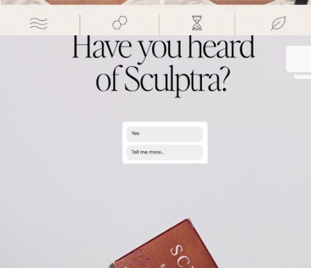 Satori Instagram Sculptra post